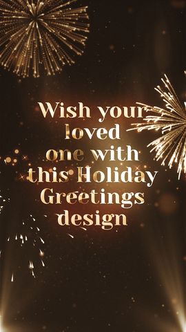Holiday Greetings - Vertical - Original - Poster image