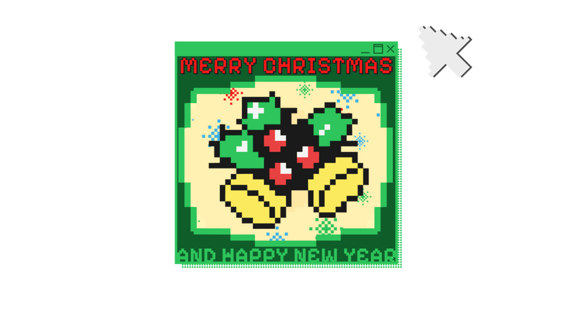 Christmas Pixel Title 8 - Original - Poster image