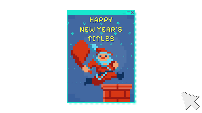 Christmas Pixel Title 9 - Original - Poster image