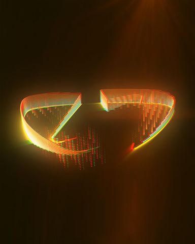 Neon Extrusion Reveal - Post - Orange Logo - Poster image
