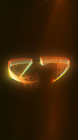 Neon Extrusion Reveal - Vertical - Orange Logo - Poster image