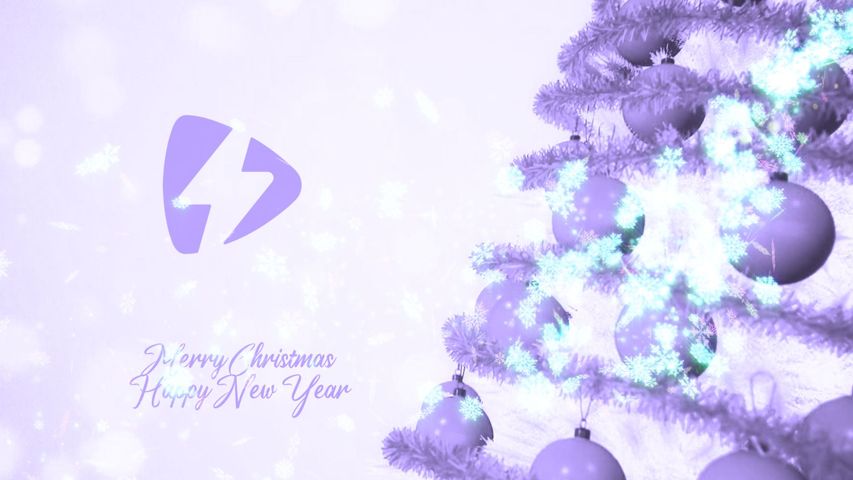 Merry Twirl Reveal - Purple Decorate Theme - Poster image