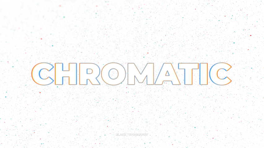 Chromatic Title Typography 2 - Original - Poster image