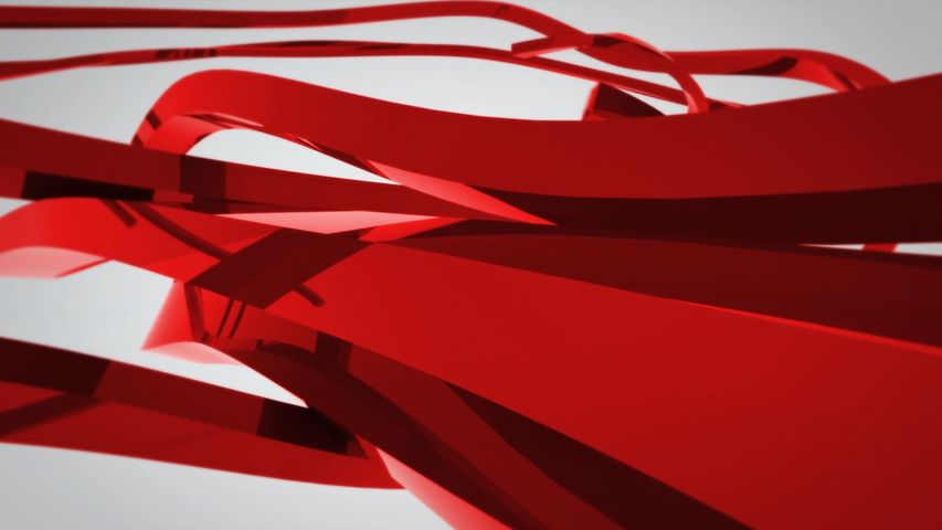 Dynamic Ribbon Intro - Red Ribbons Theme - Poster image