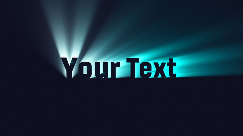 Gradient Rays Reveal - vb your text - Poster image