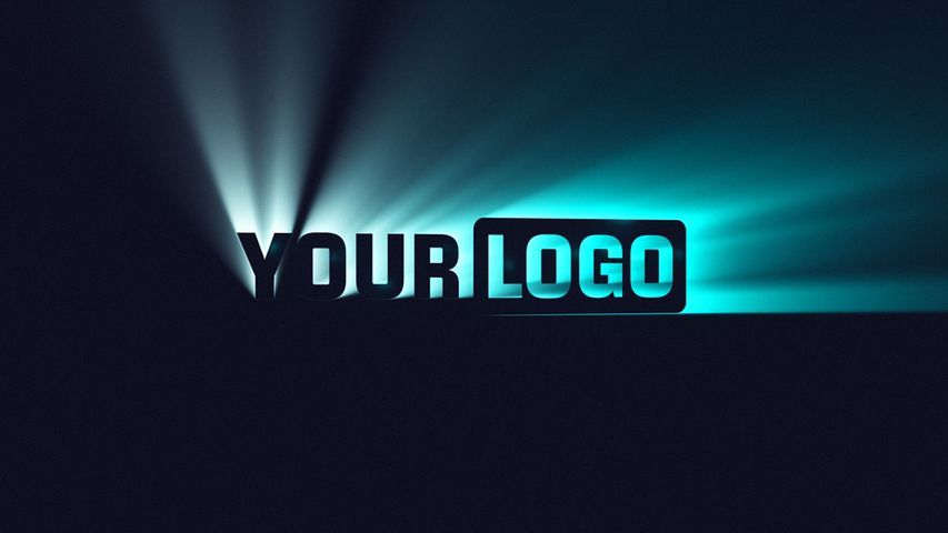 Gradient Rays Reveal - vb Your Logo - Poster image