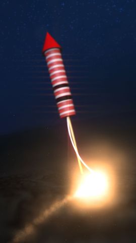 New Year Fireworks - Vertical - Original - Poster image