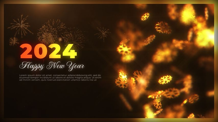 Glittering New Year 1 - Original - Poster image
