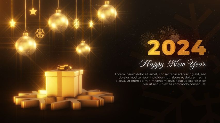 Glittering New Year 5 - Original - Poster image