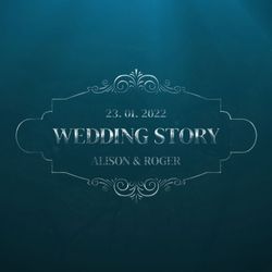 Silver Wedding Titles - Square Original theme video