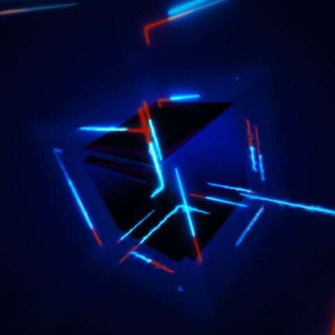 Cyber Cube - Square - Original - Poster image