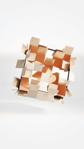 Unfolding Cube - Vertical - Original 1 - Poster image