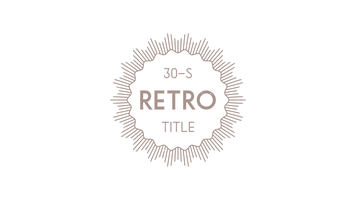 Vintage Retro Title 1 Original theme video