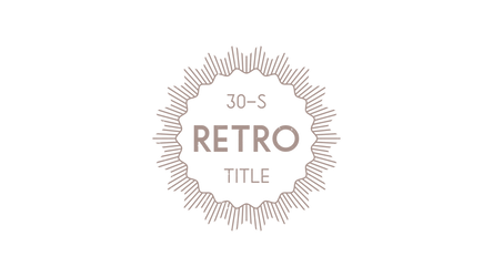 Vintage Retro Title 1 Original theme video