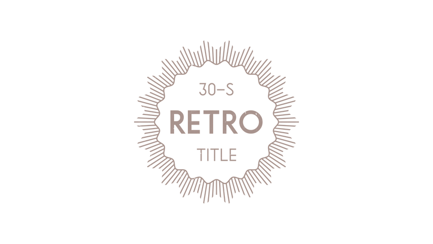 Vintage Retro Title 1 - Original - Poster image