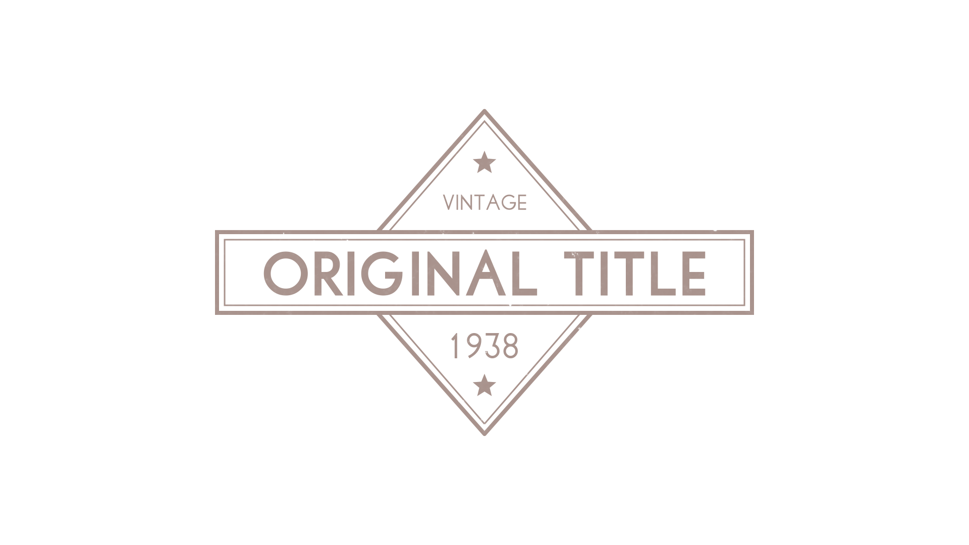 Vintage Retro Title 4 - Art Deco Title Overlay