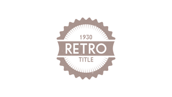 Vintage Retro Title 8 Original theme video