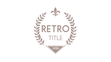 Vintage Retro Title 10 Original theme video