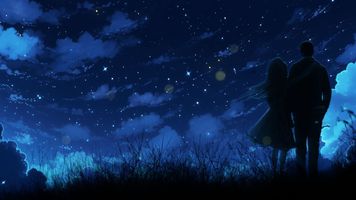 Night Sky and Couple