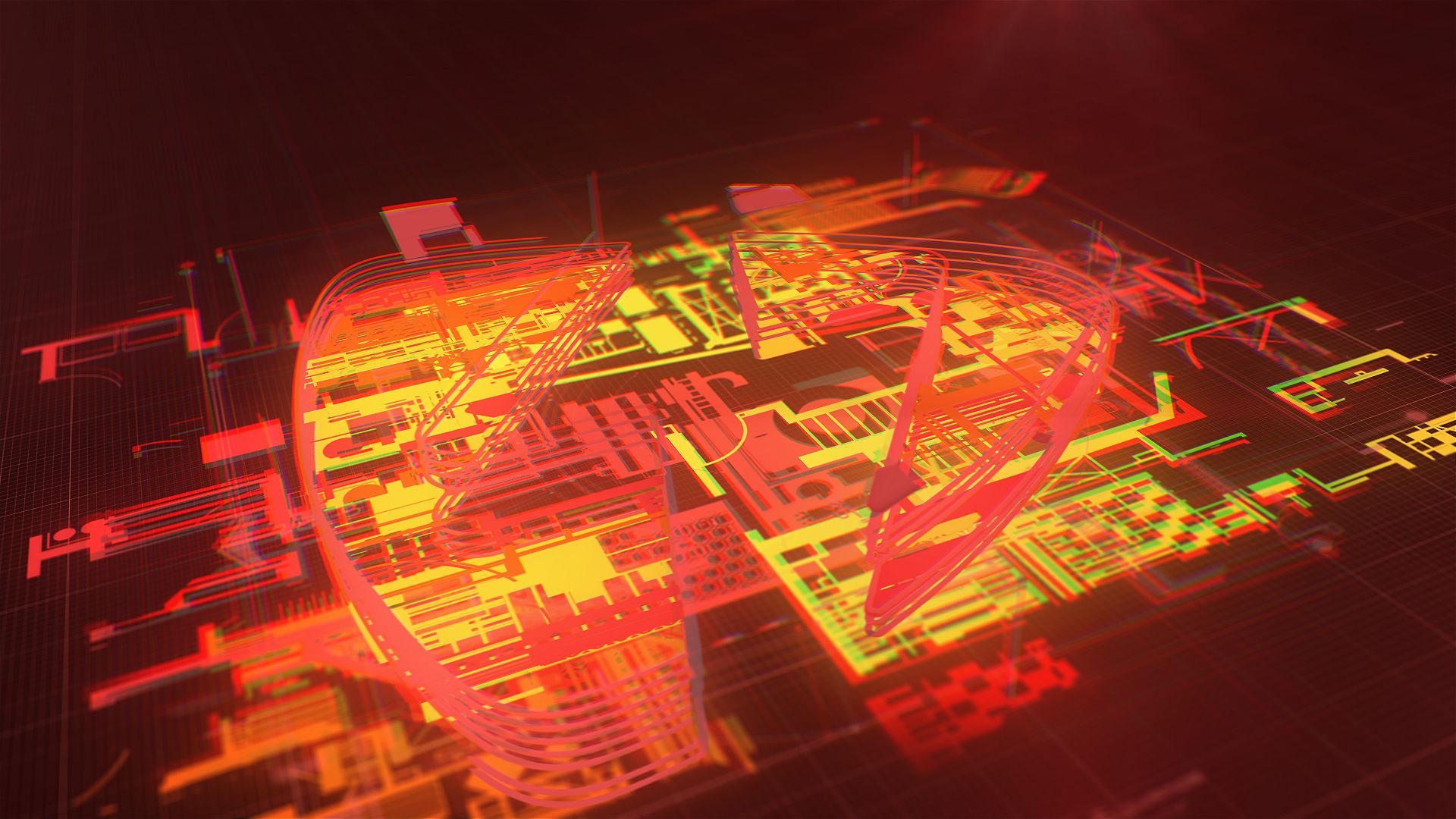 Abstract Tech Ident - Futuristic Circuit Logo