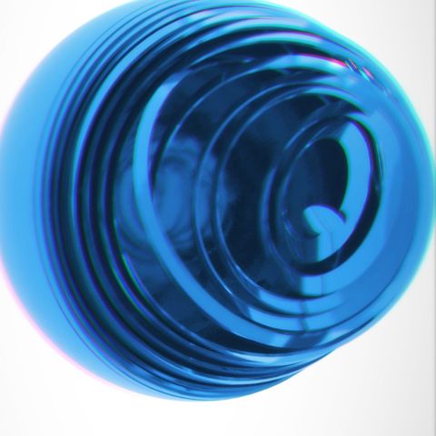 Abstract Sphere Intro - Square - Blue Theme - Poster image