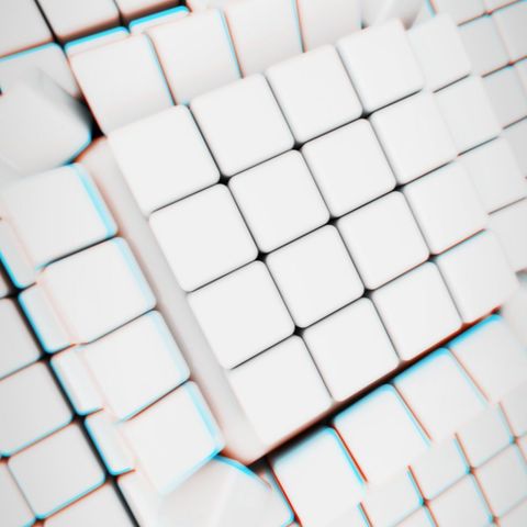 Cubes Build Up Intro - Square - Original - Poster image