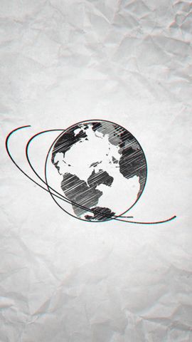 Sketch Planet Earth - Vertical - Original - Poster image