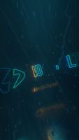 Shiny Neon Reveal - Vertical Original Logo Colors theme video