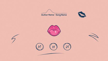 Kiss Lips Music Visualizer - Horizontal Original theme video