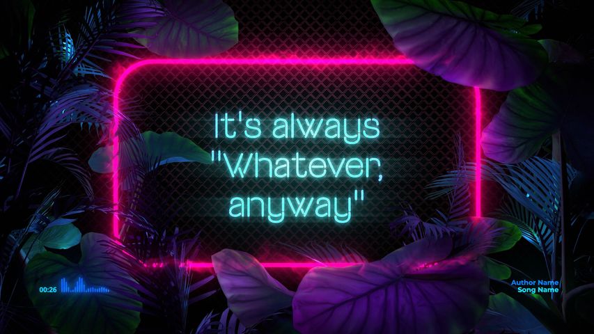 Tropical Neon Lyrics - Tropical Neon - Poster image