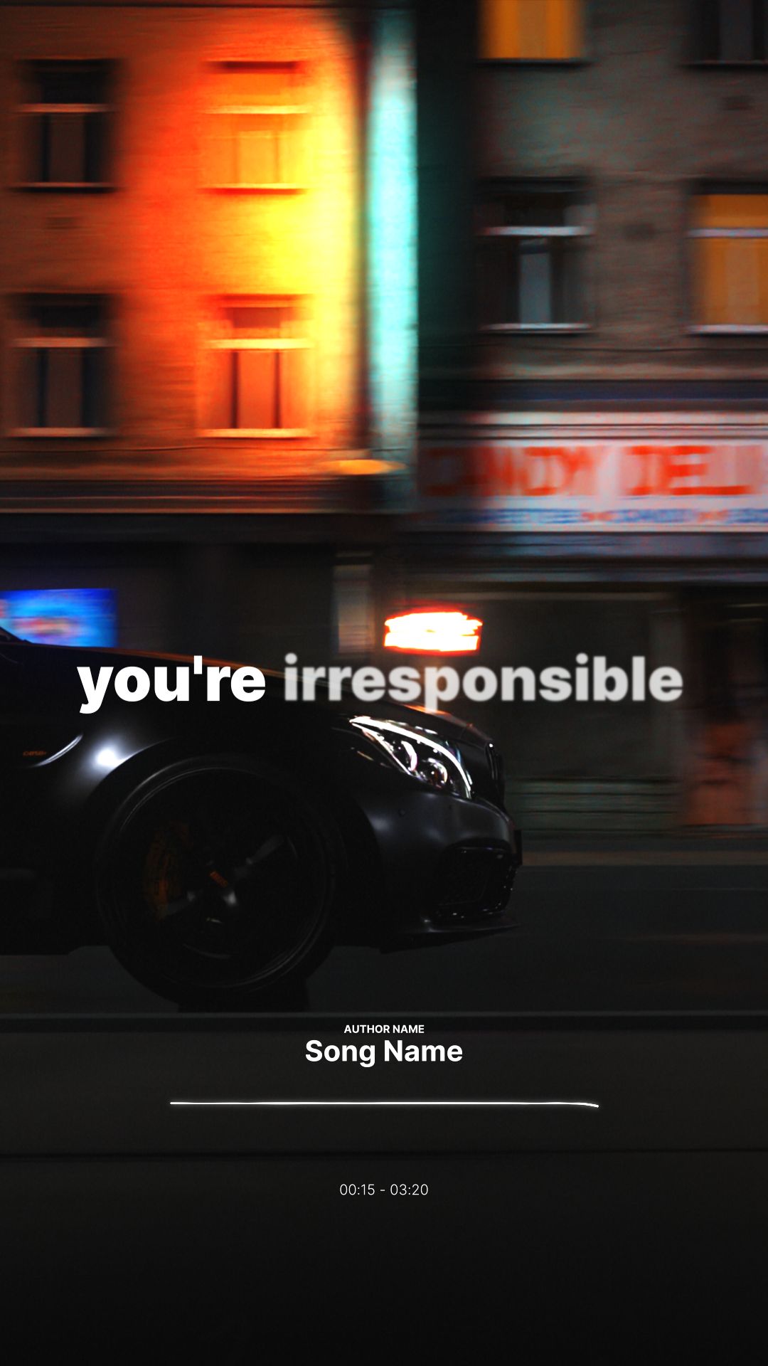 Night Ride Lyrics Vertical by tarazz