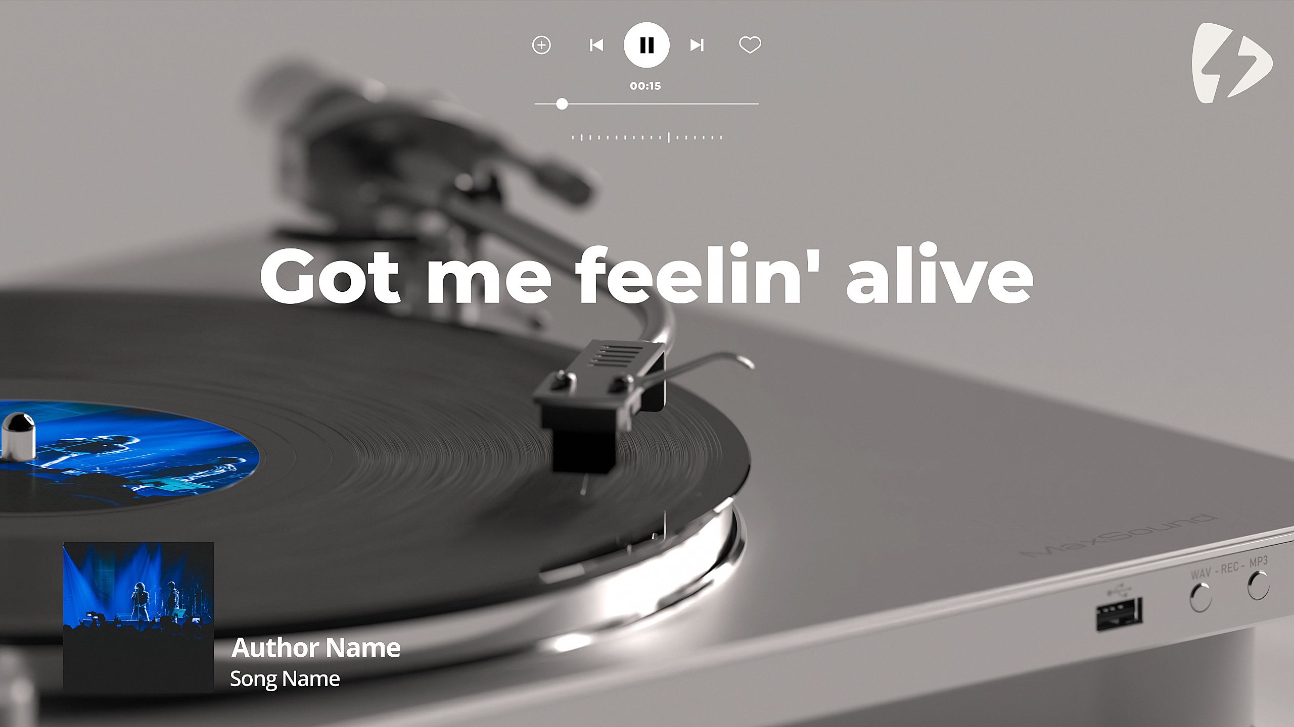 Record Player Lyrics by MissMotion