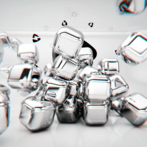 Falling Cubes Intro - Square - Original - Poster image