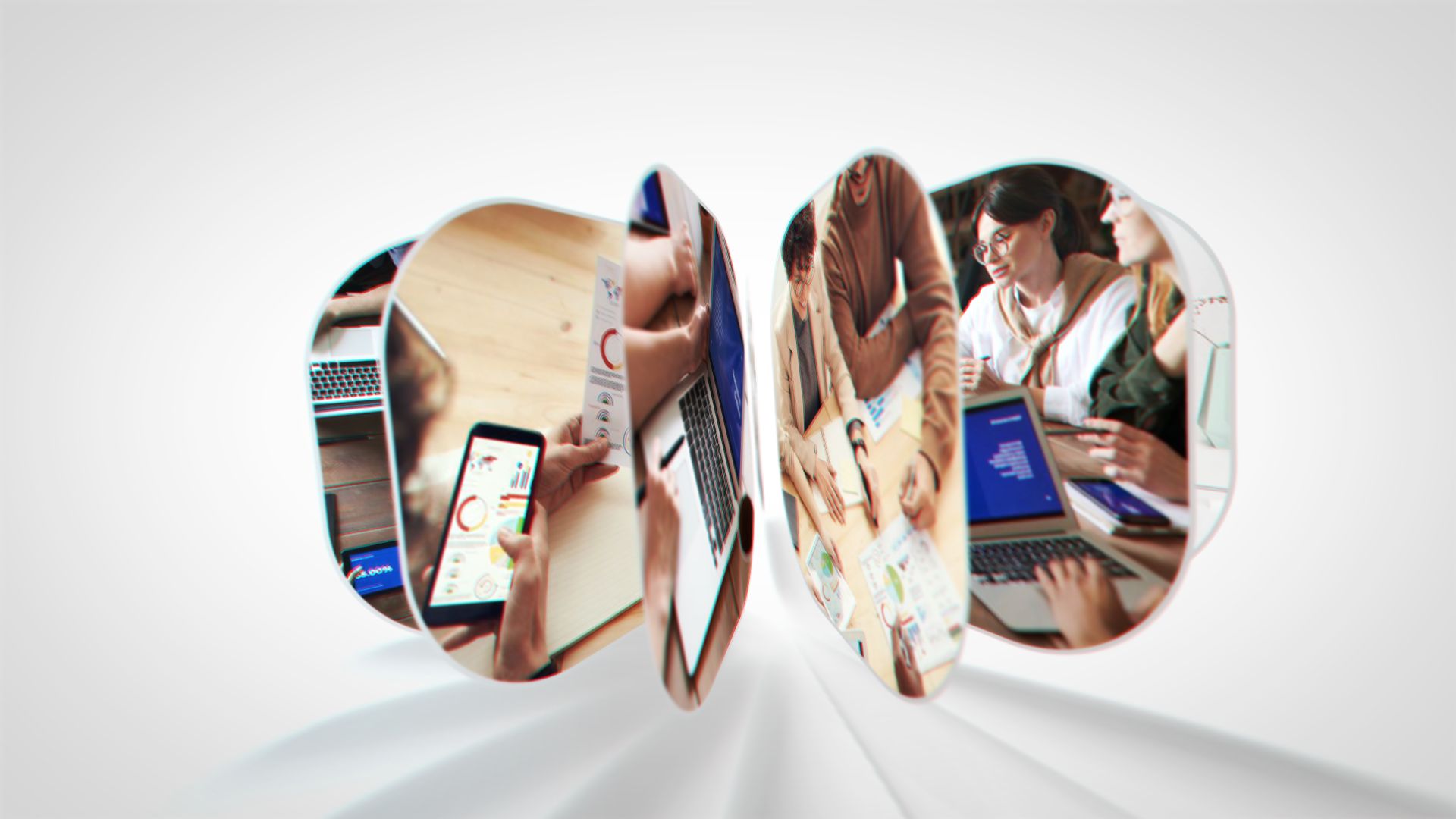 Dynamic Media Journey - 3D Logo Carousel Intro