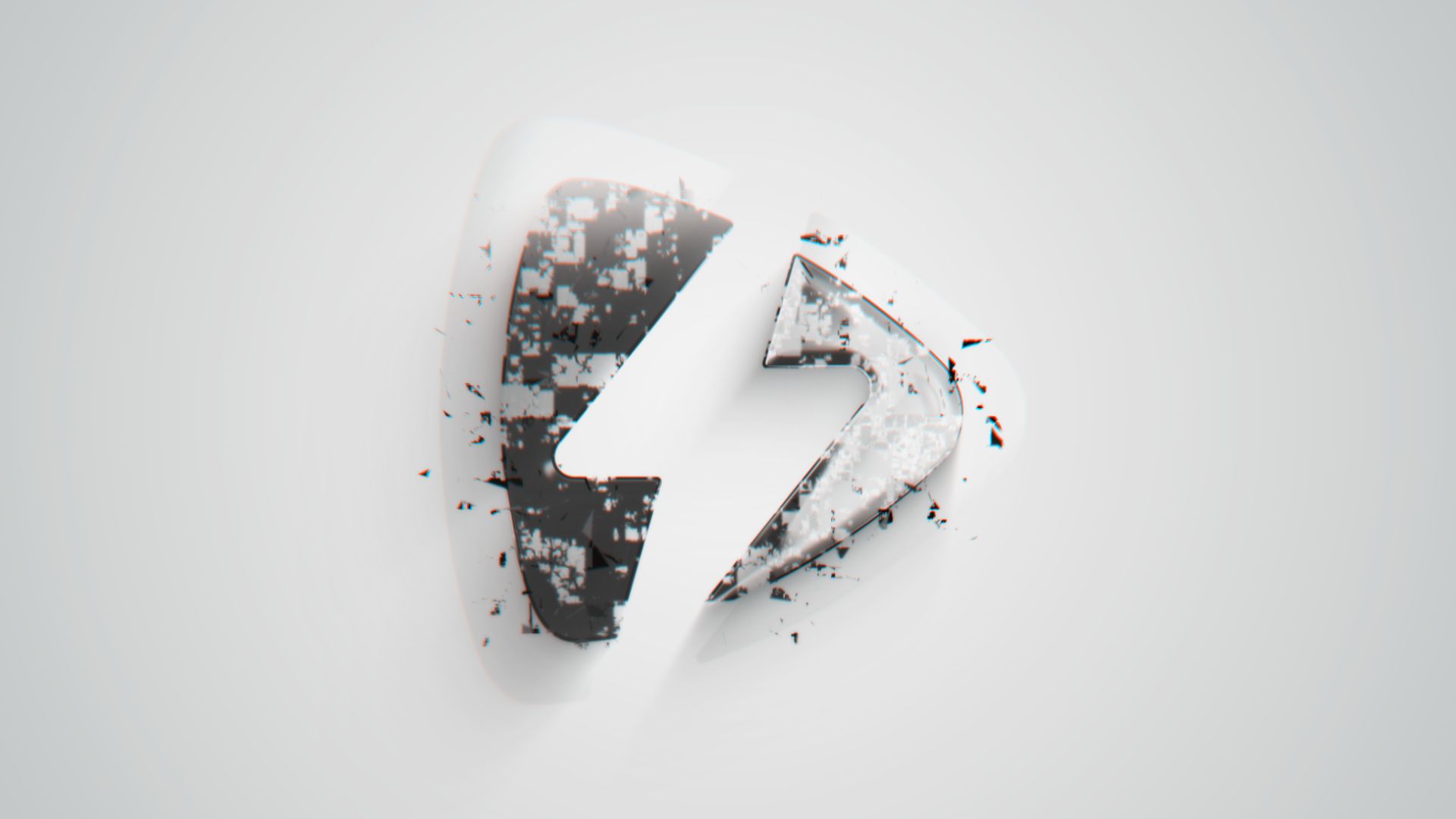 Pixel Reveal - Glitch Logo Intro
