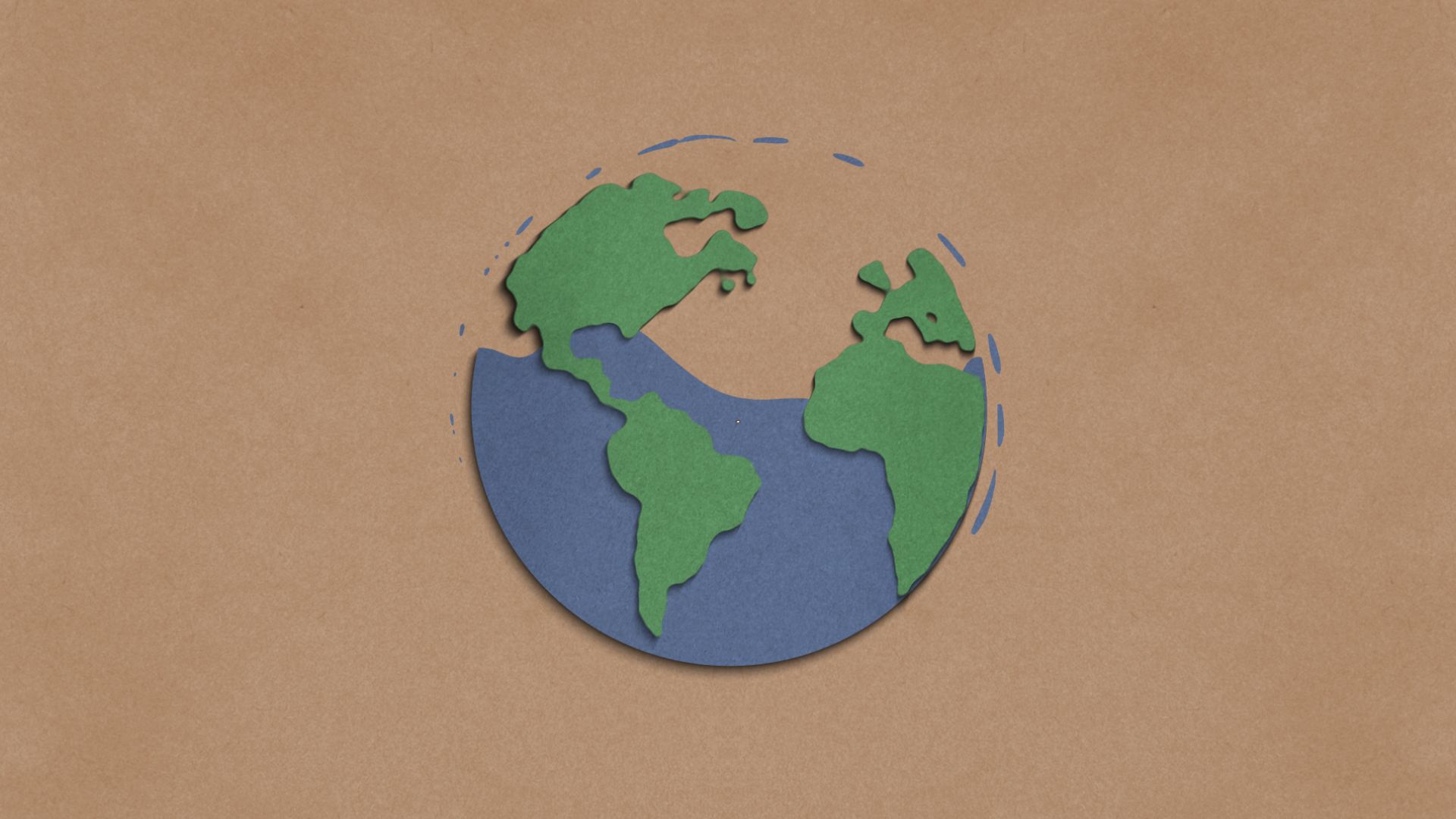 Earth Day Intro - Papercraft Logo Reveal