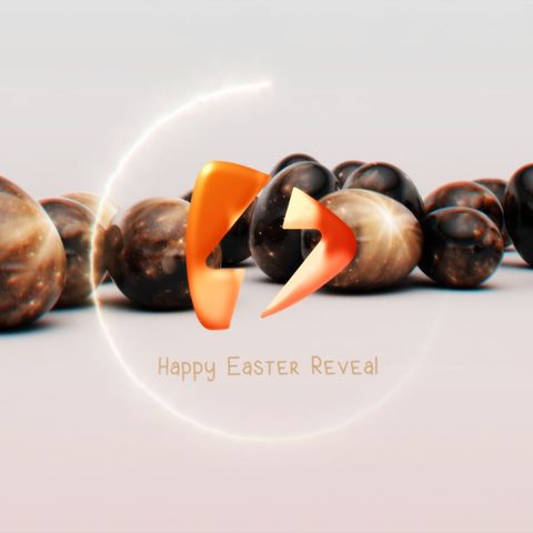 Easter Egg Cracks Reveal - Square - Original - Poster image