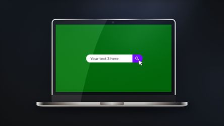 Laptop Logo Reveal - Horizontal - vb promo green - Poster image
