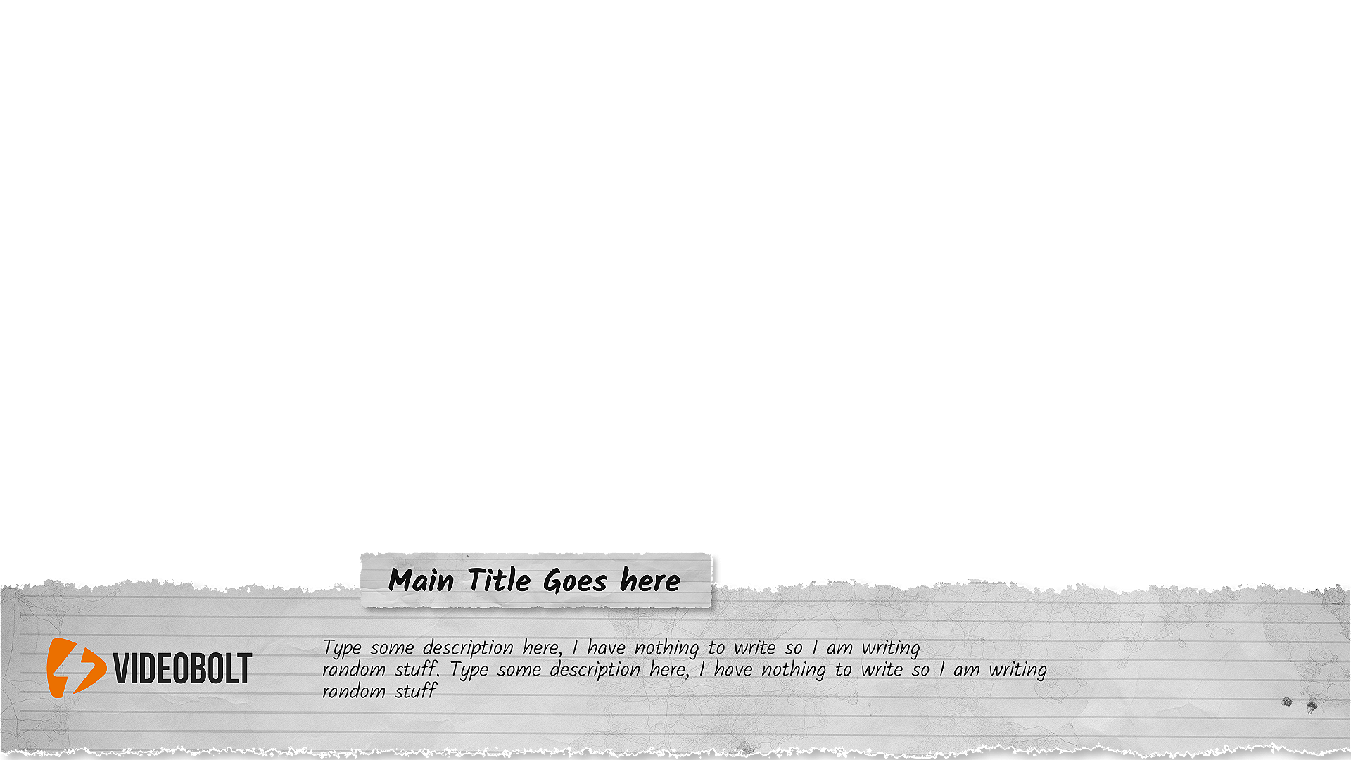 Paper Cutting Lower Third 8 by themediastock - Videobolt.net