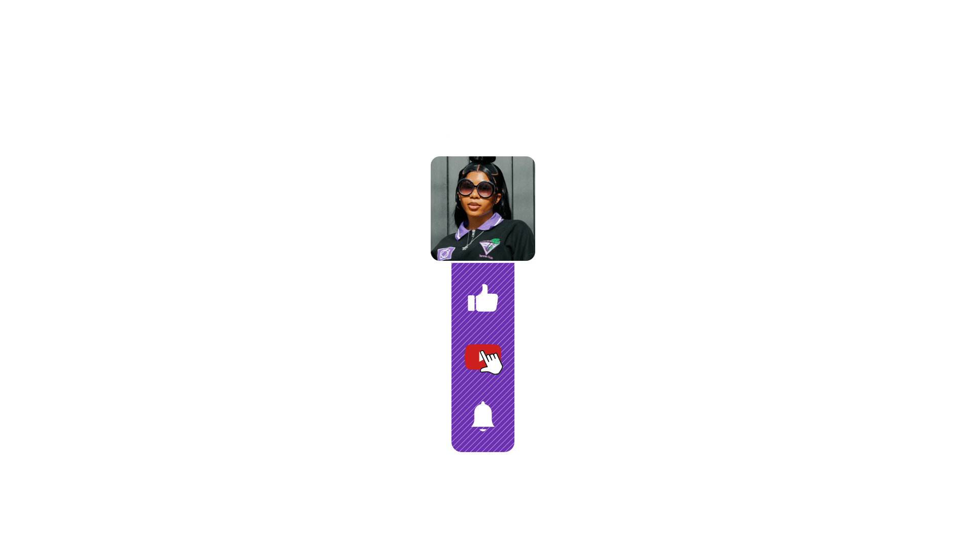 Youtube Subscribe Panel 4 - Transparent Overlay