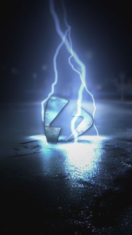 Electricity Lightning Logo Intro - Vertical - Default - Poster image