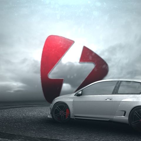 Car Drift Logo Intro - Square - Version 2 NO CAR CRASH - Poster image