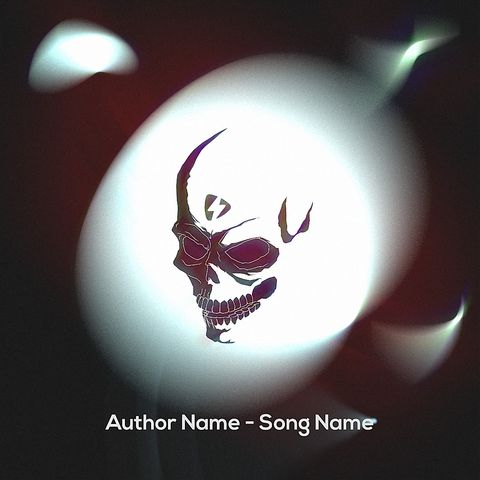 RGB Skull Music Vis - Square - Original - Poster image
