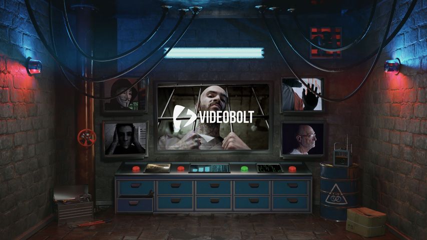 Monitor Dark Room Intro - Original - Poster image