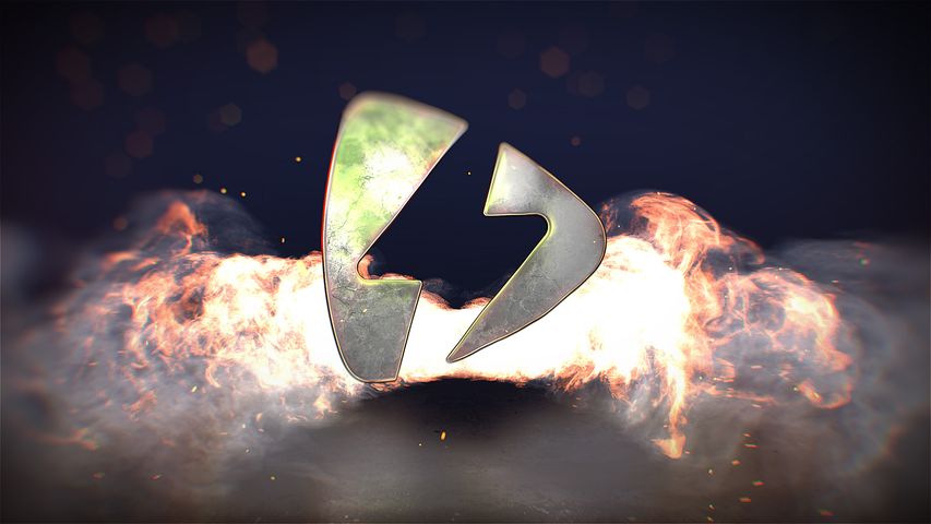Blaze Fire Logo Reveal - Original - Poster image