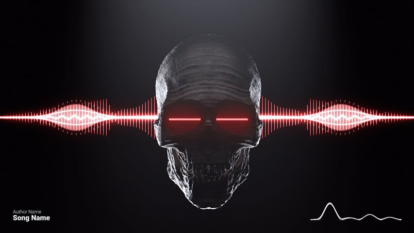 Skull Headbanger 2 - Original - Poster image