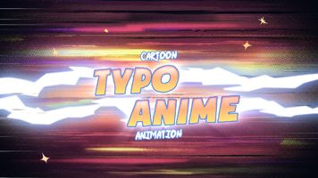 Typography Cartoon Action Slides Original theme video