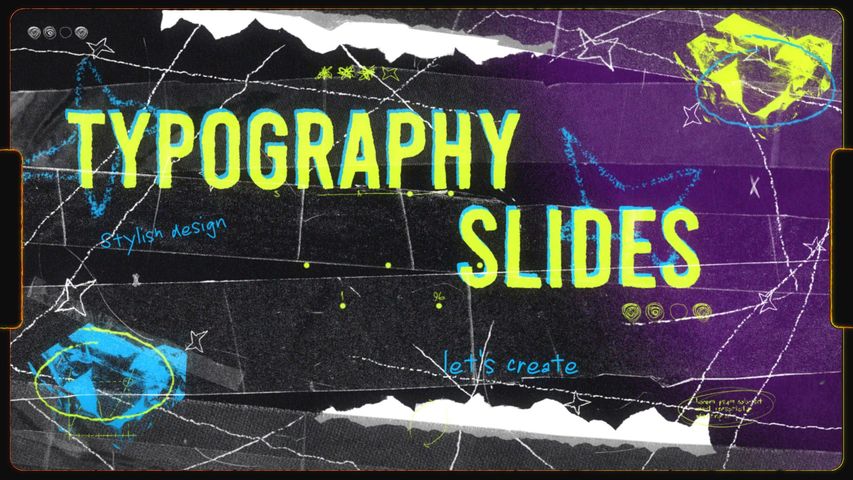 Typography Sketch Grunge Slide 2 - Original - Poster image