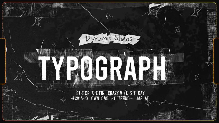 Typography Sketch Grunge Slide 4 - Original - Poster image
