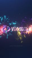 Explosive Colors Reveal - Vertical Logo Version theme video